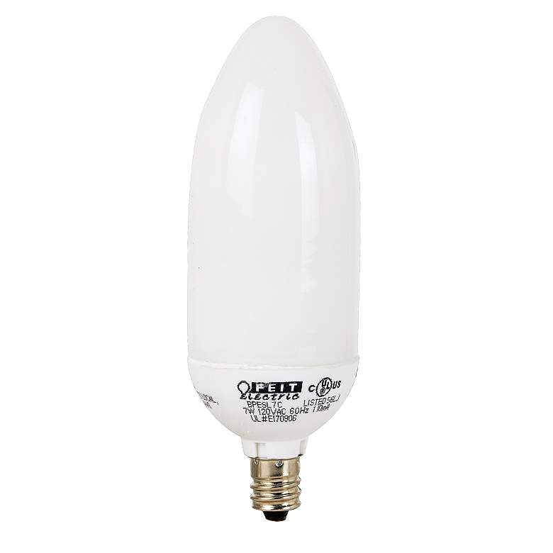 7 Watt CFL Candelabra Base Light Bulb