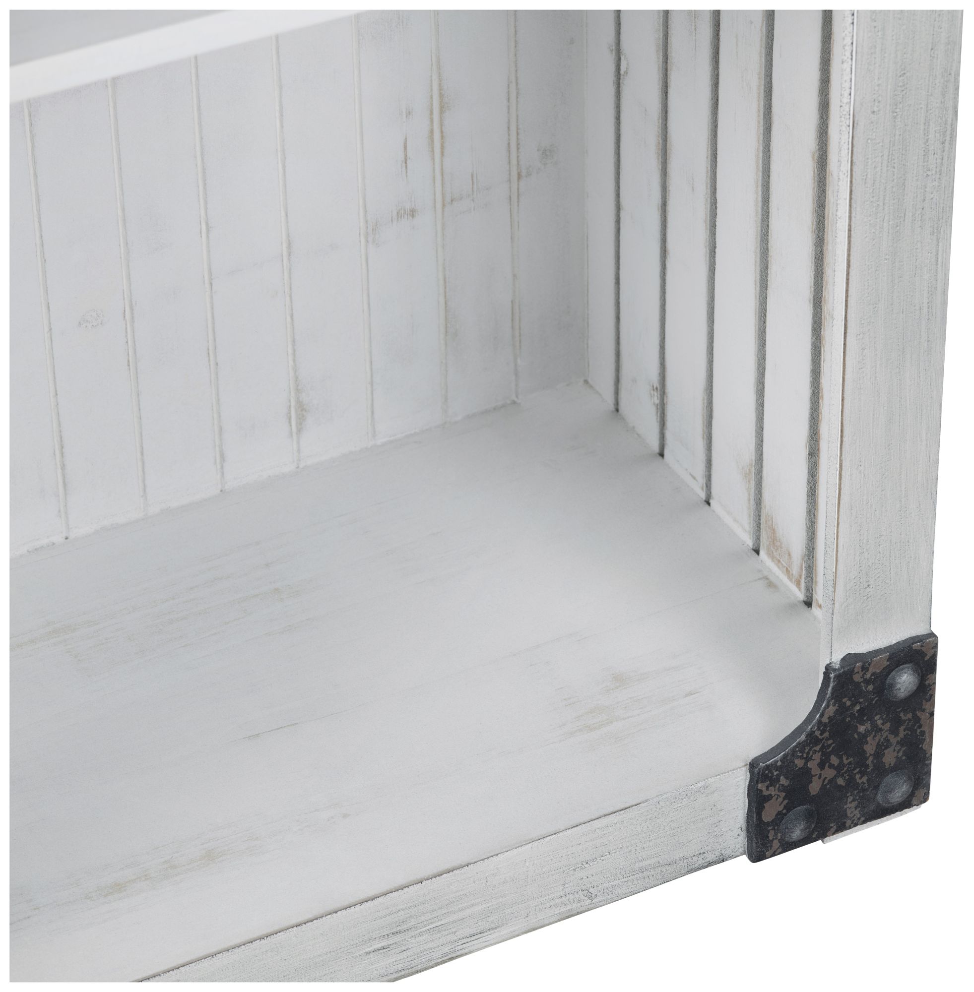 Image 4 70.86 in. White Solid Wood 4 Shelf Bookcase more views