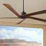 70" Aspen Aged Pewter DC Large Outdoor Fan with Remote