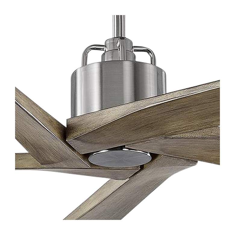 Image 3 70" Aspen Brushed Steel Damp DC Ceiling Fan with Remote more views