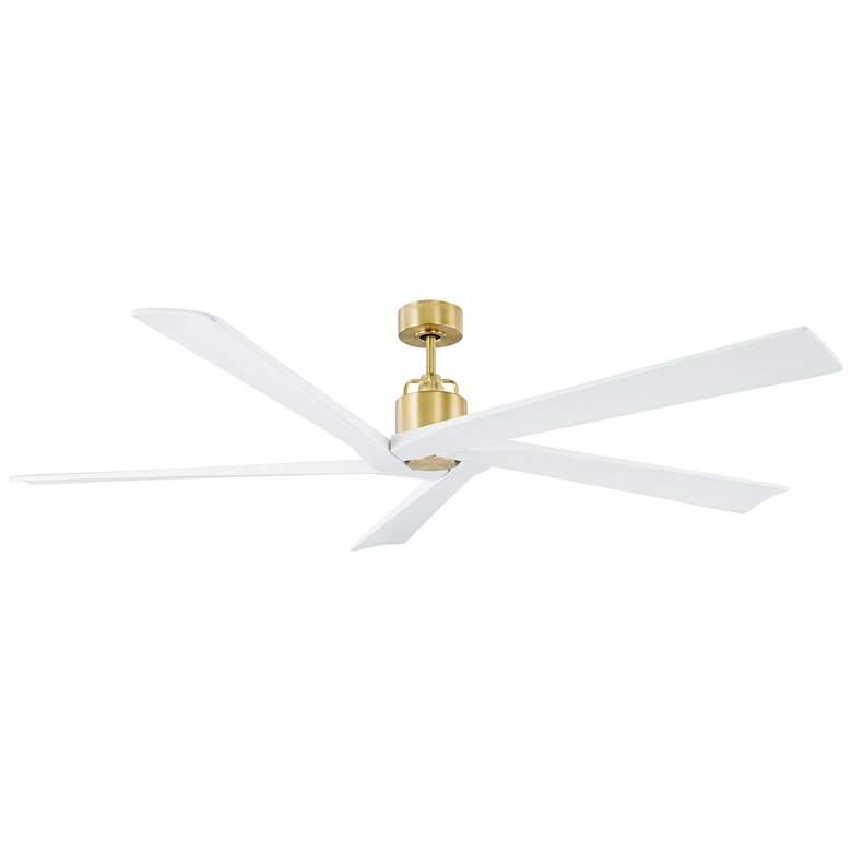 Image 2 70" Aspen DC Brass Outdoor Ceiling Fan with Remote