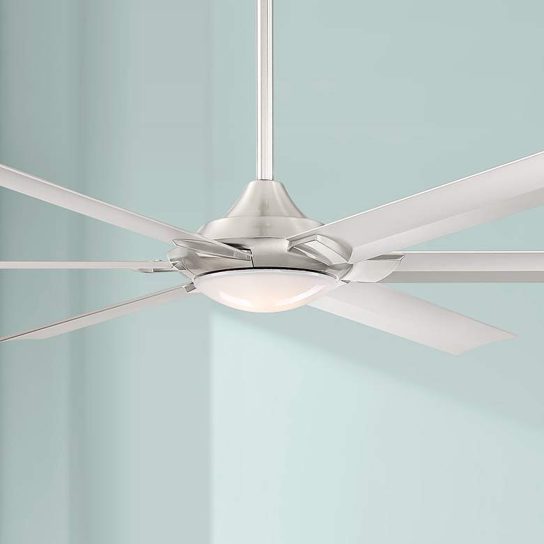 Image 1 70" Casa Excursion™ Brushed Nickel LED Ceiling Fan