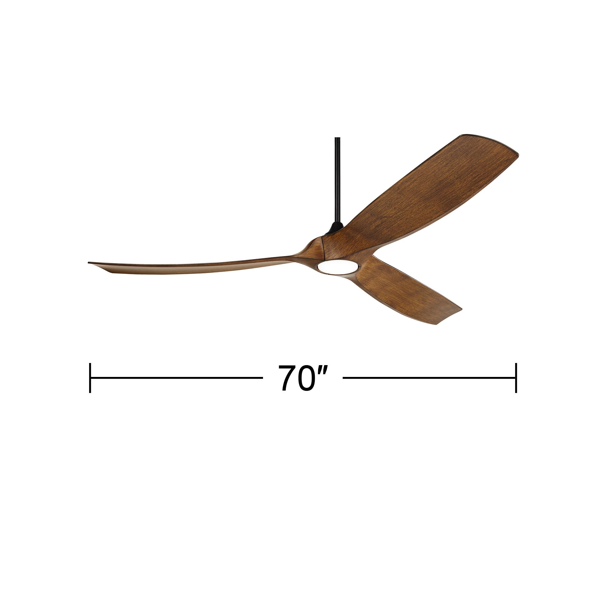 Watch A Video About the Kona Wind Black-Koa LED DC Damp Rated Ceiling Fan with Remote