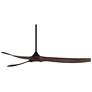 6_70" Casa Vieja Kona Wind Black-Walnut LED Damp Ceiling Fan with Remote more views