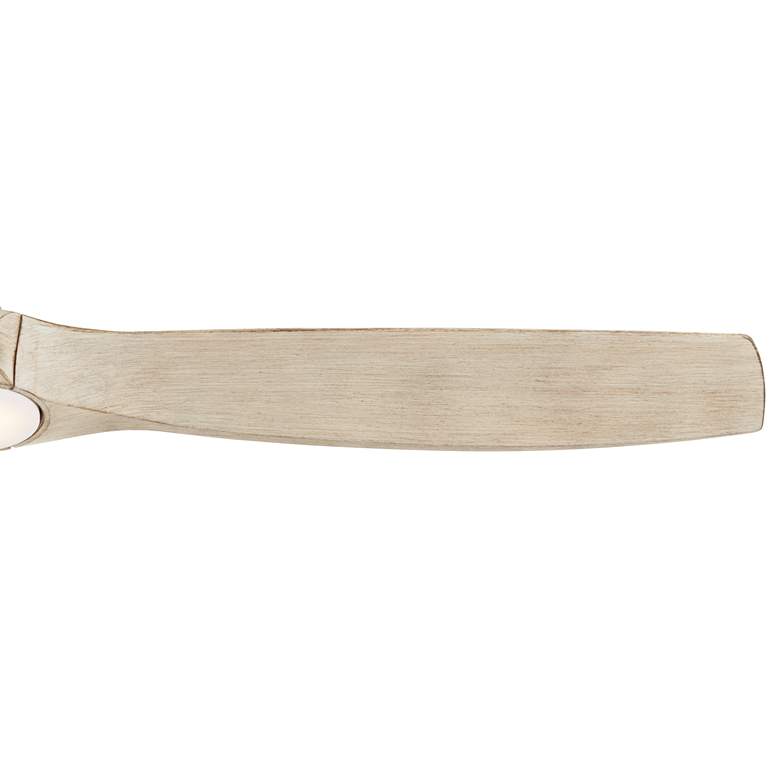 Image 4 70" Casa Vieja Kona Wind Black White Oak LED DC Damp Ceiling Fan more views