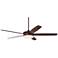 70" Coastline Oil-Brushed Bronze LED Ceiling Fan with Remote Control