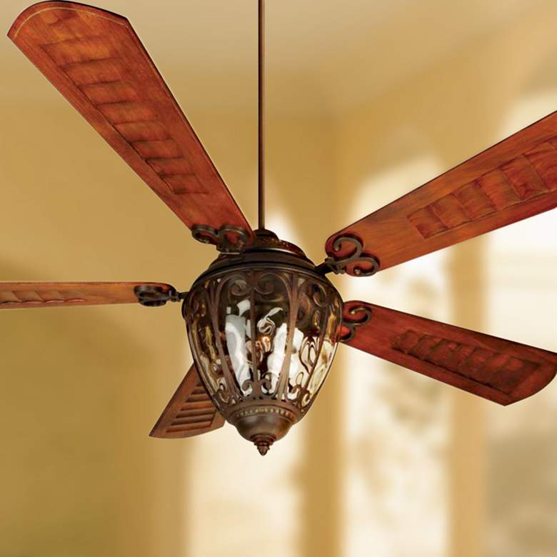 Image 1 70 inch Craftmade Olivier Aged Bronze Damp Ceiling Fan