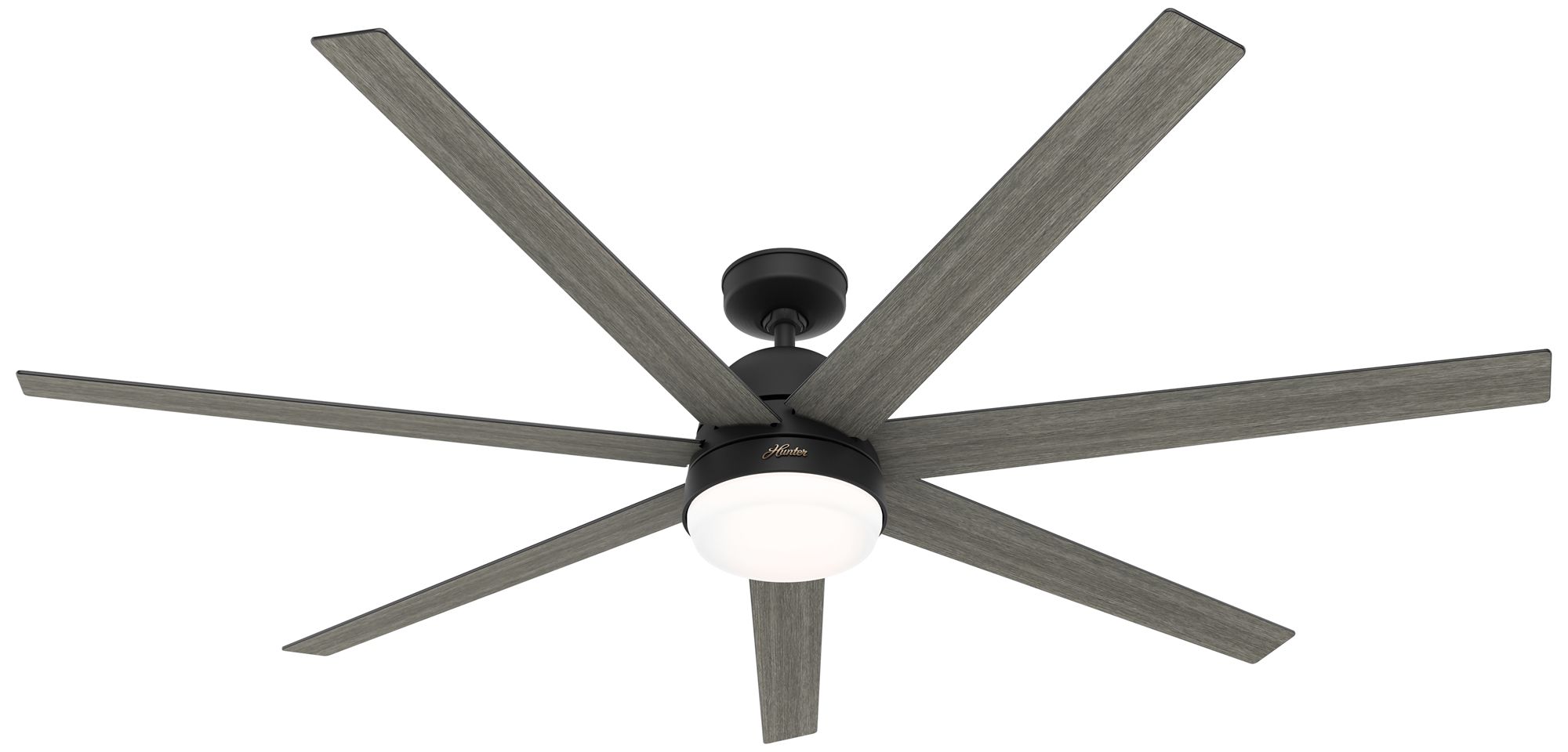 70" Hunter Phenomenon Matte Black LED Smart Ceiling Fan