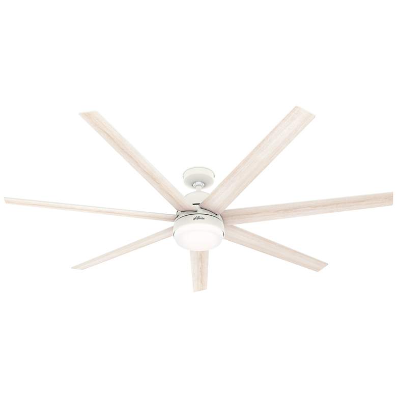 Image 1 70" Hunter Phenomenon Matte White LED Smart Ceiling Fan