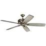 70" Kichler Monarch Antique Pewter Large Ceiling Fan with Wall Control