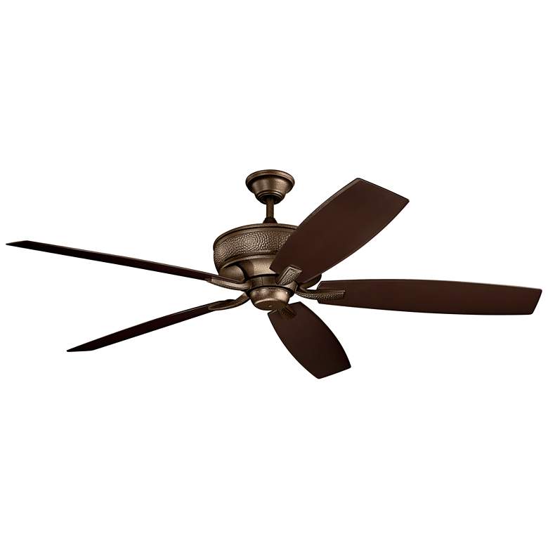 Image 2 70 inch Kichler Monarch Patio Copper Ceiling Fan with Wall Control