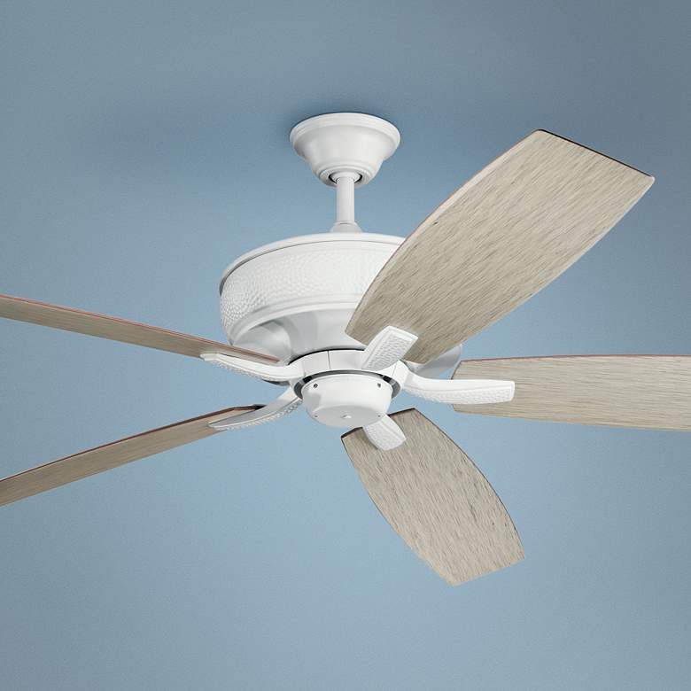 Image 1 70" Kichler Monarch Patio Matte White Ceiling Fan