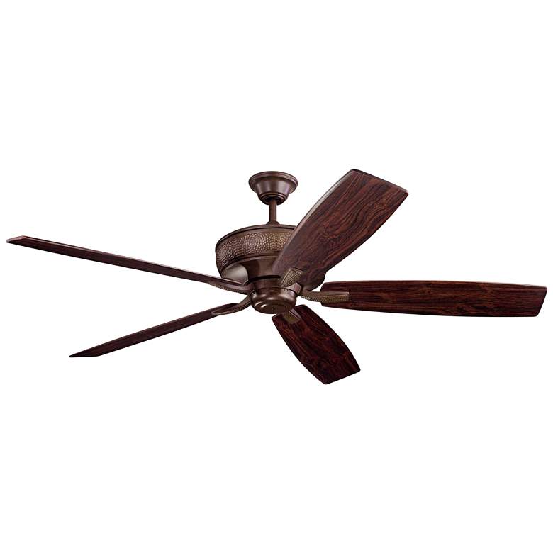 Image 2 70" Kichler Monarch Tannery Bronze Large Ceiling Fan with Wall Control