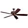 70" Kichler Monarch Tannery Bronze Large Ceiling Fan with Wall Control