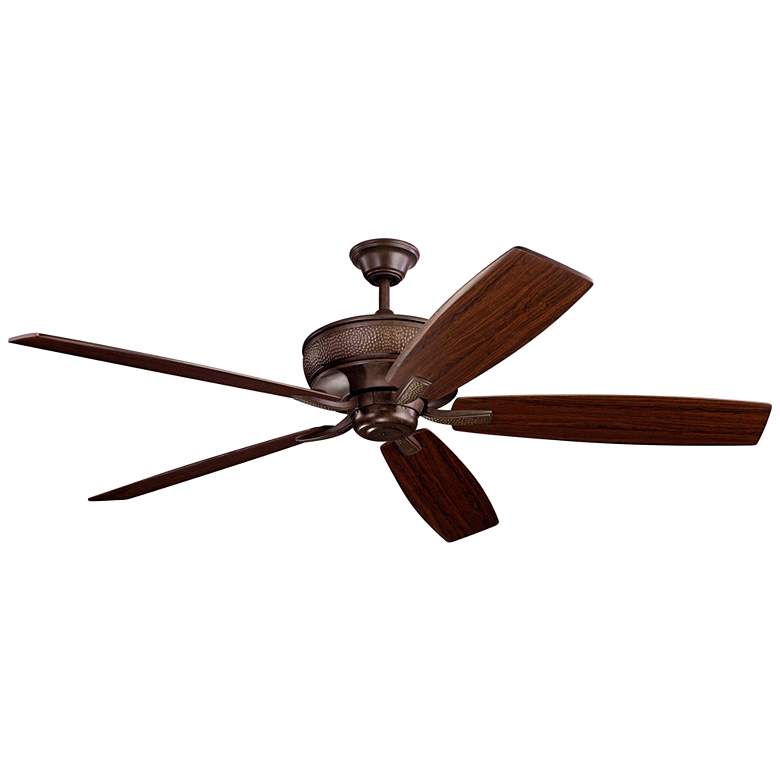 Image 3 70" Kichler Monarch Tannery Bronze Large Ceiling Fan with Wall Control more views