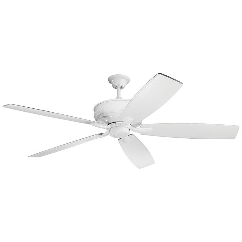 Image 2 70" Kichler Monarch White Finish Large Ceiling Fan with Wall Control