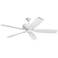 70" Kichler Monarch White Finish Large Ceiling Fan with Wall Control