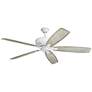 70" Kichler Monarch White Finish Large Ceiling Fan with Wall Control
