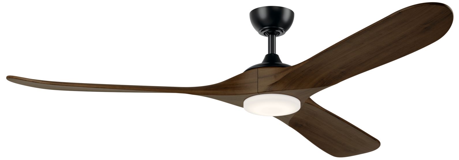 70" Kichler Mylo Satin Black LED Ceiling Fan