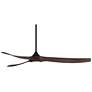 70" Koa Wind Black-Walnut LED DC Damp Rated Ceiling Fan with Remote