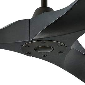 Image3 of 70" Maverick Max Damp 3-Blades Matte Black Ceiling Fan with Remote more views