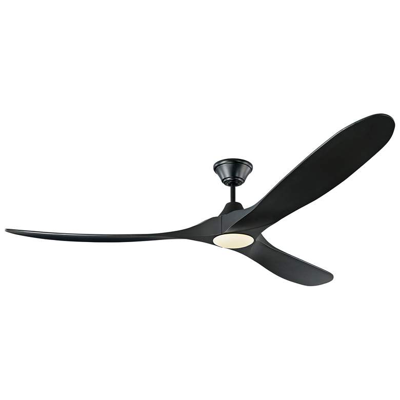 Image 4 70" Maverick Max Damp 3-Blades Matte Black Ceiling Fan with Remote more views