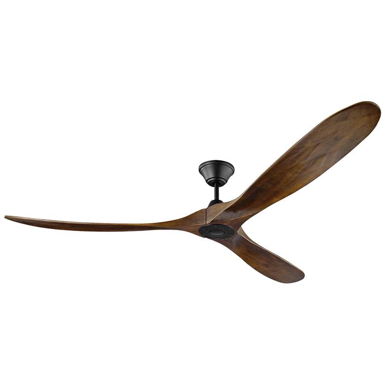 Image 2 70" Maverick Walnut 3-Blade Modern Ceiling Fan with Remote Control