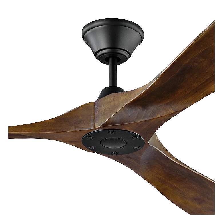 Image 3 70 inch Maverick Walnut 3-Blade Modern Ceiling Fan with Remote Control more views