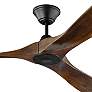 70" Maverick Walnut 3-Blade Modern Ceiling Fan with Remote Control