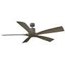 70" Modern Forms Aviator Graphite Outdoor Wet Rated Smart Ceiling Fan