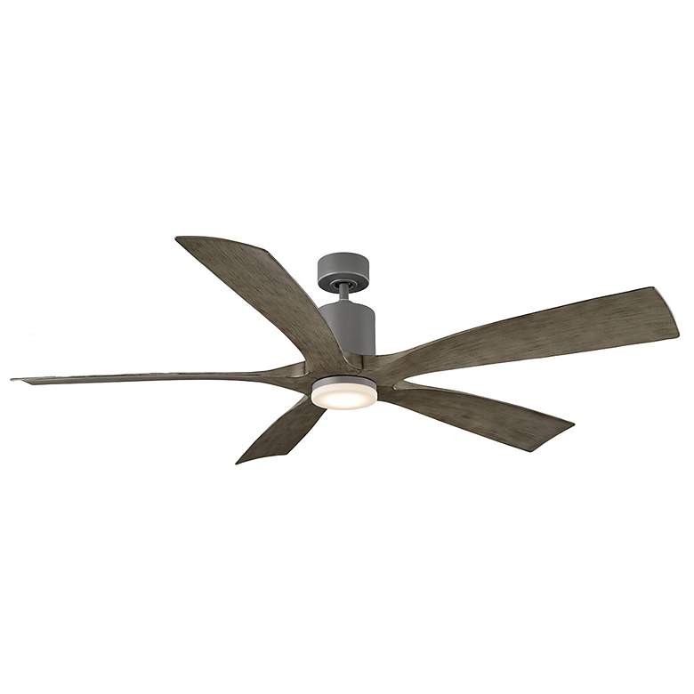 Image 4 70" Modern Forms Aviator Graphite Outdoor Wet Rated Smart Ceiling Fan more views