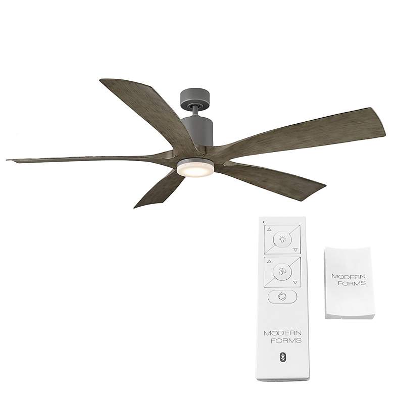 Image 7 70" Modern Forms Aviator Graphite Outdoor Wet Rated Smart Ceiling Fan more views