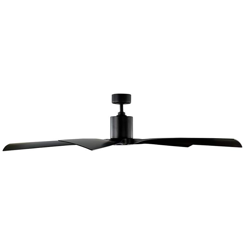 Image 3 70" Modern Forms Aviator Matte Black Smart Ceiling Fan more views