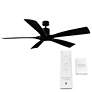 7_70" Modern Forms Aviator Matte Black Smart Ceiling Fan more views