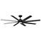 70" Modern Forms Roboto Black 2700K LED Smart Ceiling Fan