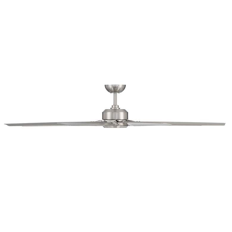 Image 2 70" Modern Forms Roboto Wet Rated 8-Blade Brushed Nickel Smart Fan more views