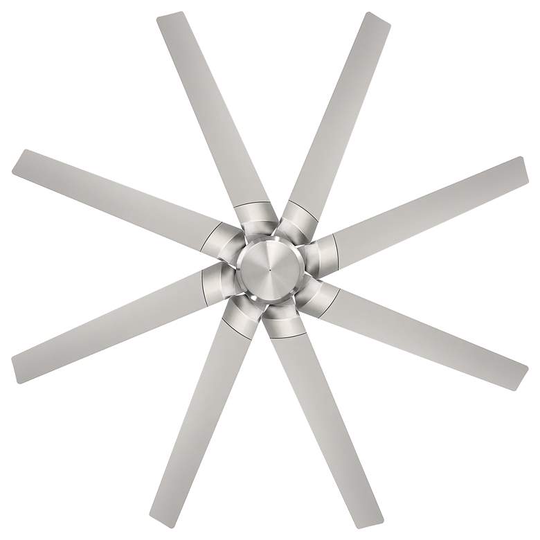 Image 3 70" Modern Forms Roboto Wet Rated 8-Blade Brushed Nickel Smart Fan more views