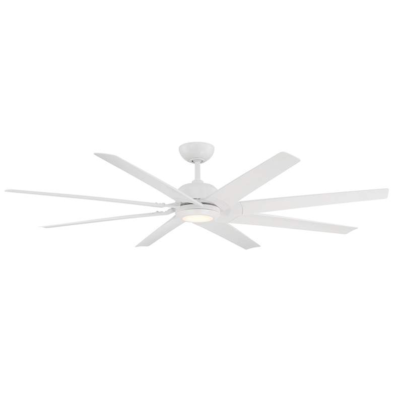 Image 1 70" Modern Forms Roboto XL LED West Rated Matte White Smart Fan