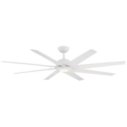 70&quot; Modern Forms Roboto XL LED West Rated Matte White Smart Fan