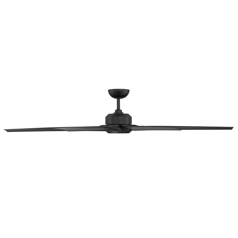 Image 5 70" Modern Forms Roboto XL Matte Black 3500K LED Smart Wet Ceiling Fan more views