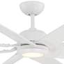 70" Modern Forms Roboto XL Matte White 3500K LED Smart Wet Ceiling Fan