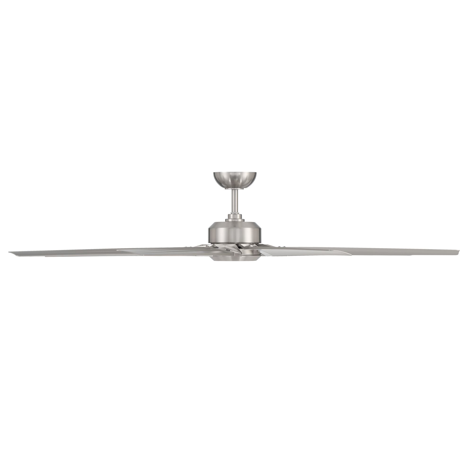 Image 2 70" Modern Forms Roboto XL Nickel 2700K LED Smart Wet Ceiling Fan more views