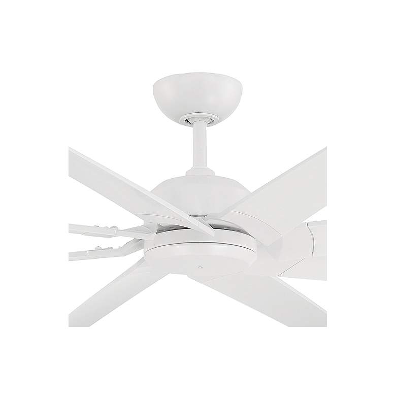 Image 2 70" Modern Forms Roboto XL Wet Rated Matte White Large Smart Fan more views