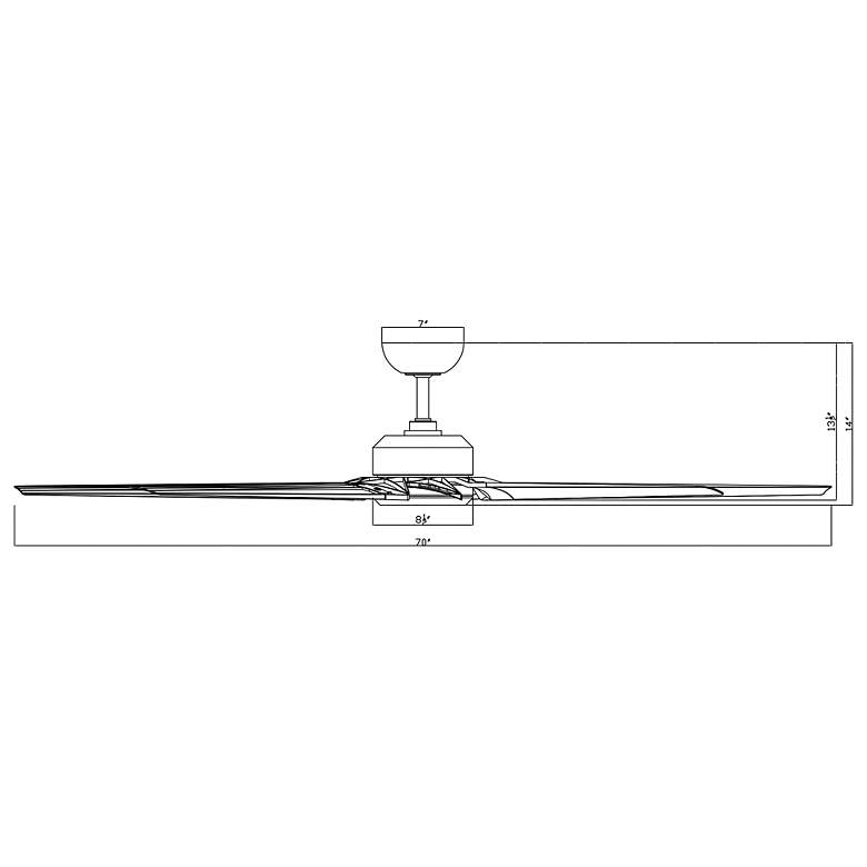 Image 6 70" Modern Forms Roboto XL Wet Rated Matte White Large Smart Fan more views