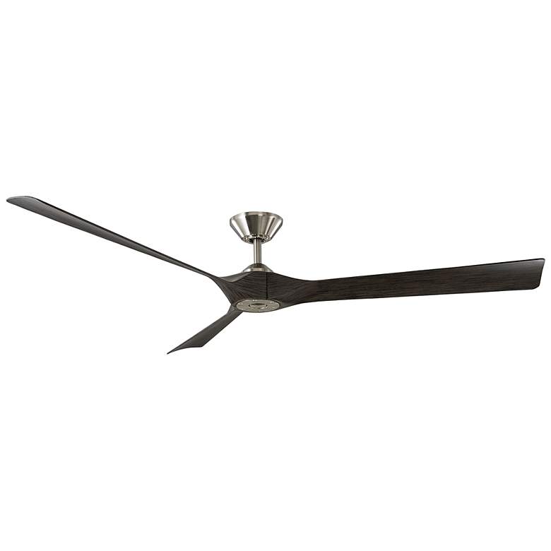 Image 1 70" Modern Forms Torque Brushed Nickel and Ebony Smart Ceiling Fan