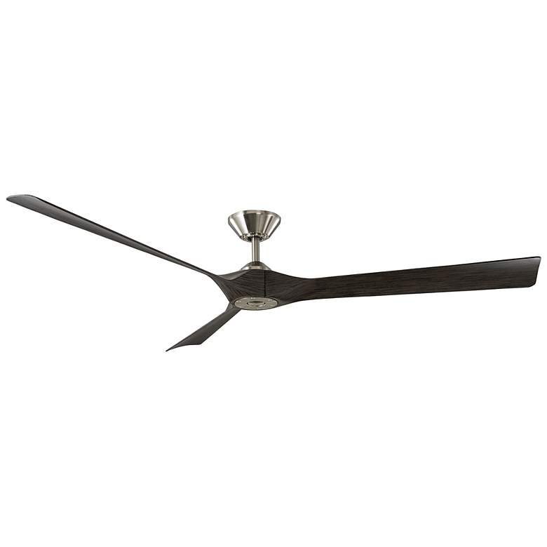 Image 1 70" Modern Forms Torque Brushed Nickel and Ebony Smart Ceiling Fan