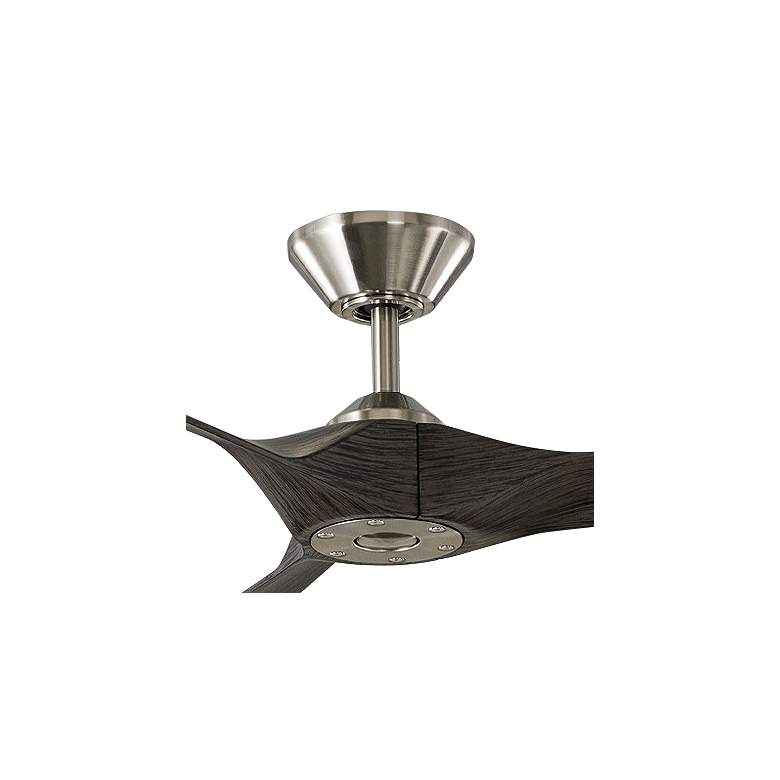 Image 2 70" Modern Forms Torque Brushed Nickel and Ebony Smart Ceiling Fan more views