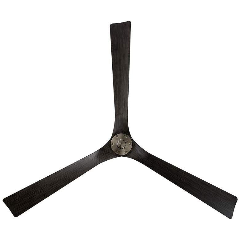 Image 4 70" Modern Forms Torque Brushed Nickel and Ebony Smart Ceiling Fan more views