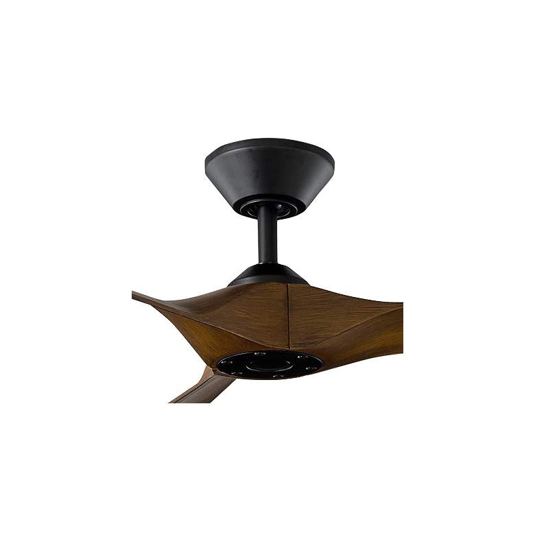 Image 2 70" Modern Forms Torque Matte Black Distressed Koa Smart Ceiling Fan more views