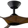 70" Modern Forms Torque Matte Black Distressed Koa Smart Ceiling Fan